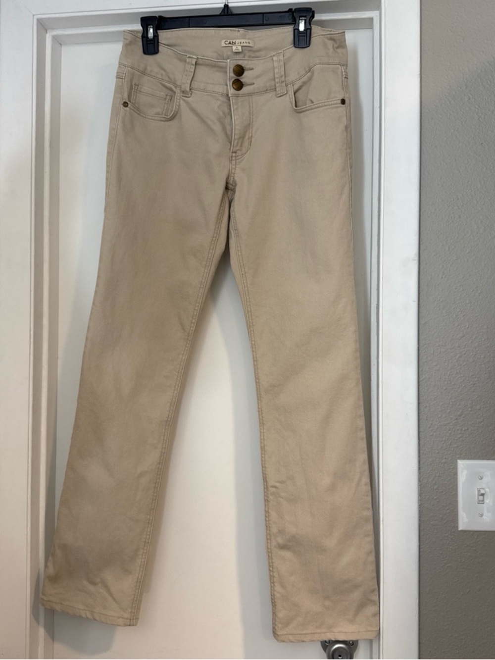 Beige Straight-Leg jeans